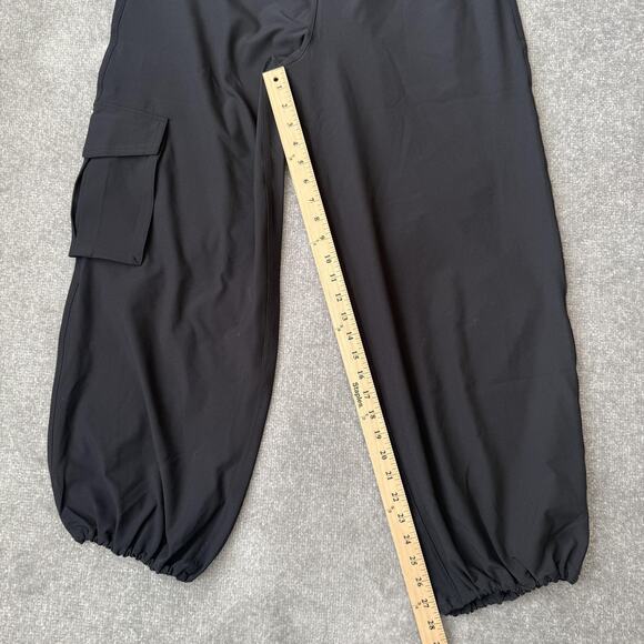 Spanx Pants Womens Large Black Cargo Jogger Elastic Waist Bungee Cuffs Stretch - Picture 8 of 12